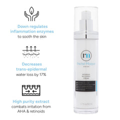 Applying Rachel Moayer Intensive Recovery Cream to the face for calm, even tone