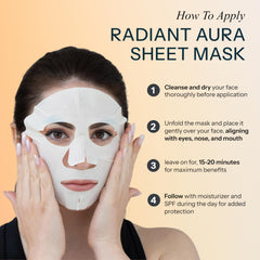 Radiant Aura mask fit close-up hugging facial contours