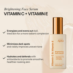 Radiant Aura serum dropper dispensing lightweight vitamin C formula