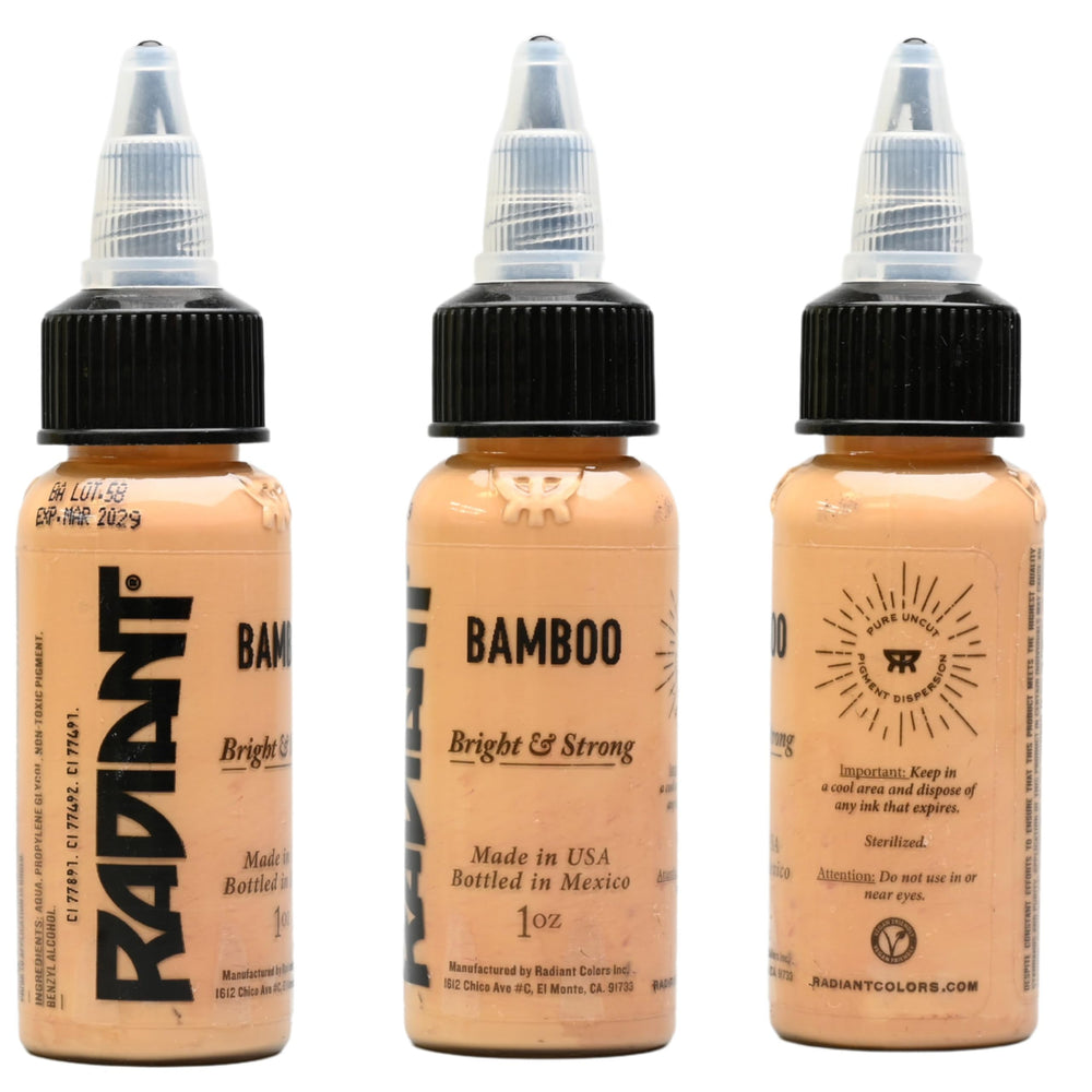 Radiant Colors Bamboo Brown packaging and label in shop-ready presentation.