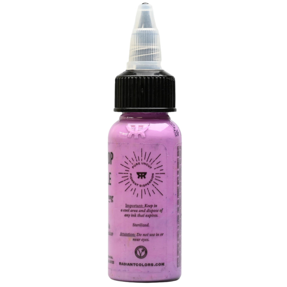 Radiant Colors Lollipop Purple on real skin demonstrating smooth application and bold tones.