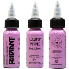 Radiant Colors Lollipop Purple ink offers vibrant tone for professionals or beginners.