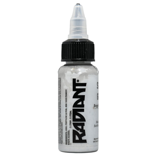 Radiant Colors Slick Gray bottle close-up for even shading and smooth layering