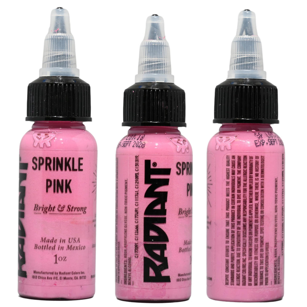 Radiant Colors Sprinkle Pink suitable for portraits with soft blush and depth