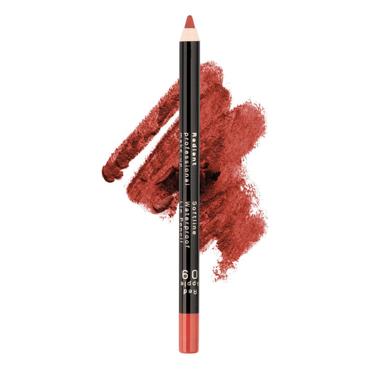Radiant Pro Lip Liner Red Apple front view shows smooth, waterproof formula for lasting contour.