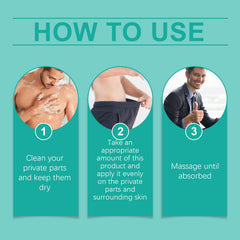 RAFZEG Prostate Relief Cream application demo with gentle rub for daily comfort