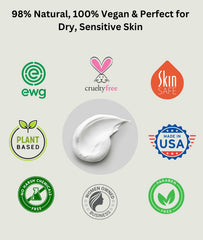 RaGaNaturals unscented lotion being spread on skin for hydration