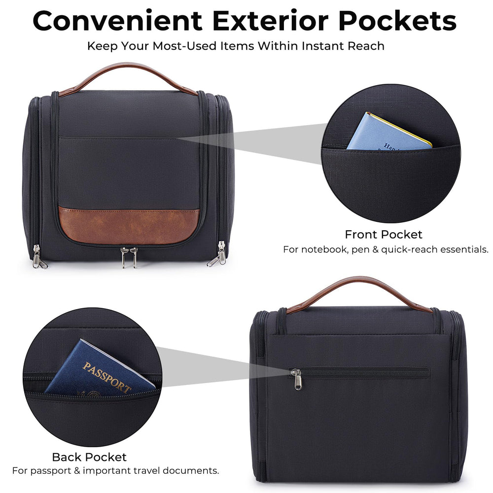 Ralnitote top-flip main compartment enables easy one-handed access to essentials