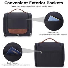 Ralnitote top-flip main compartment enables easy one-handed access to essentials