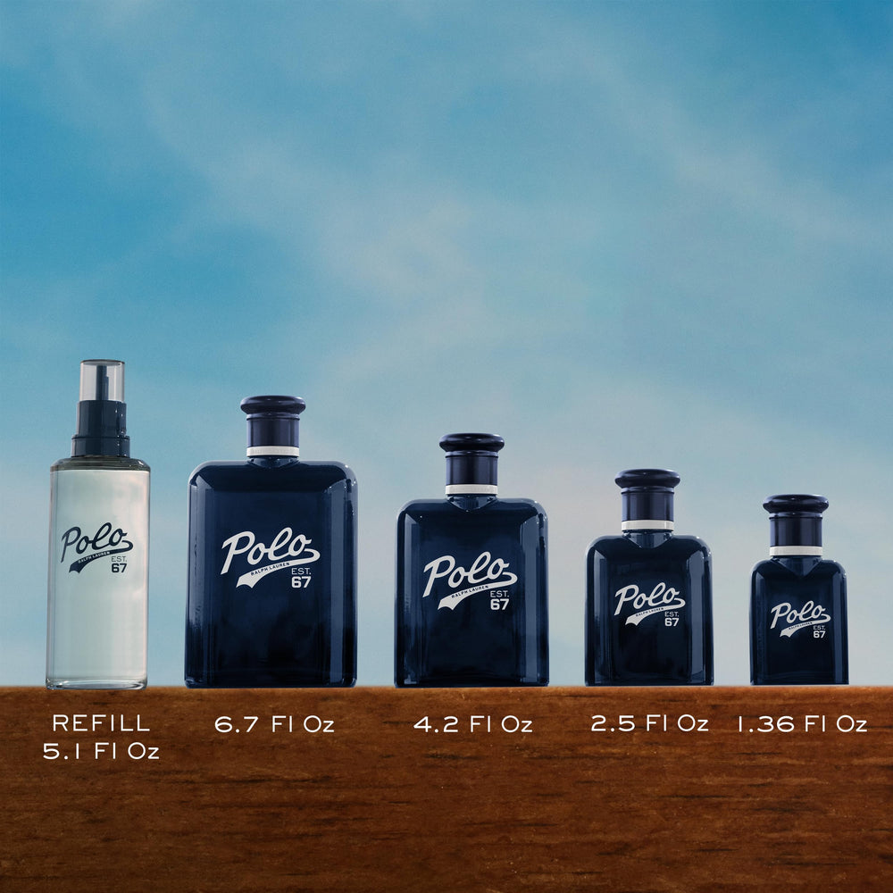 Ralph Lauren Polo 67 spray action demonstrates easy, even application for daily use