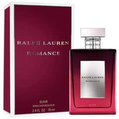 Ralph Lauren Romance Elixir lifestyle shot suggesting confident, elegant everyday wear.