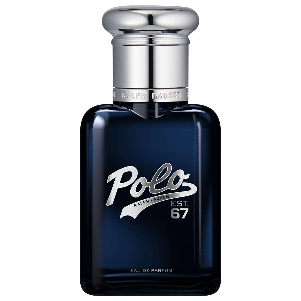 Ralph Lauren Polo 67 bottle closeup showcases premium glass for a refined presence.