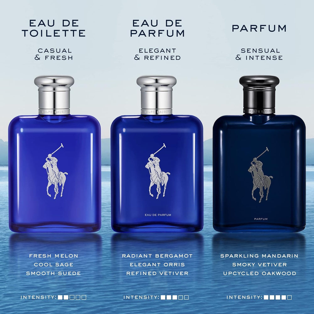 Ralph Lauren Polo Blue hair and body wash for a refreshing cleanse