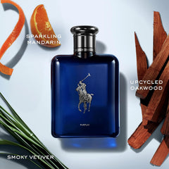 Polo Blue Parfum cap close-up for precise spray control.