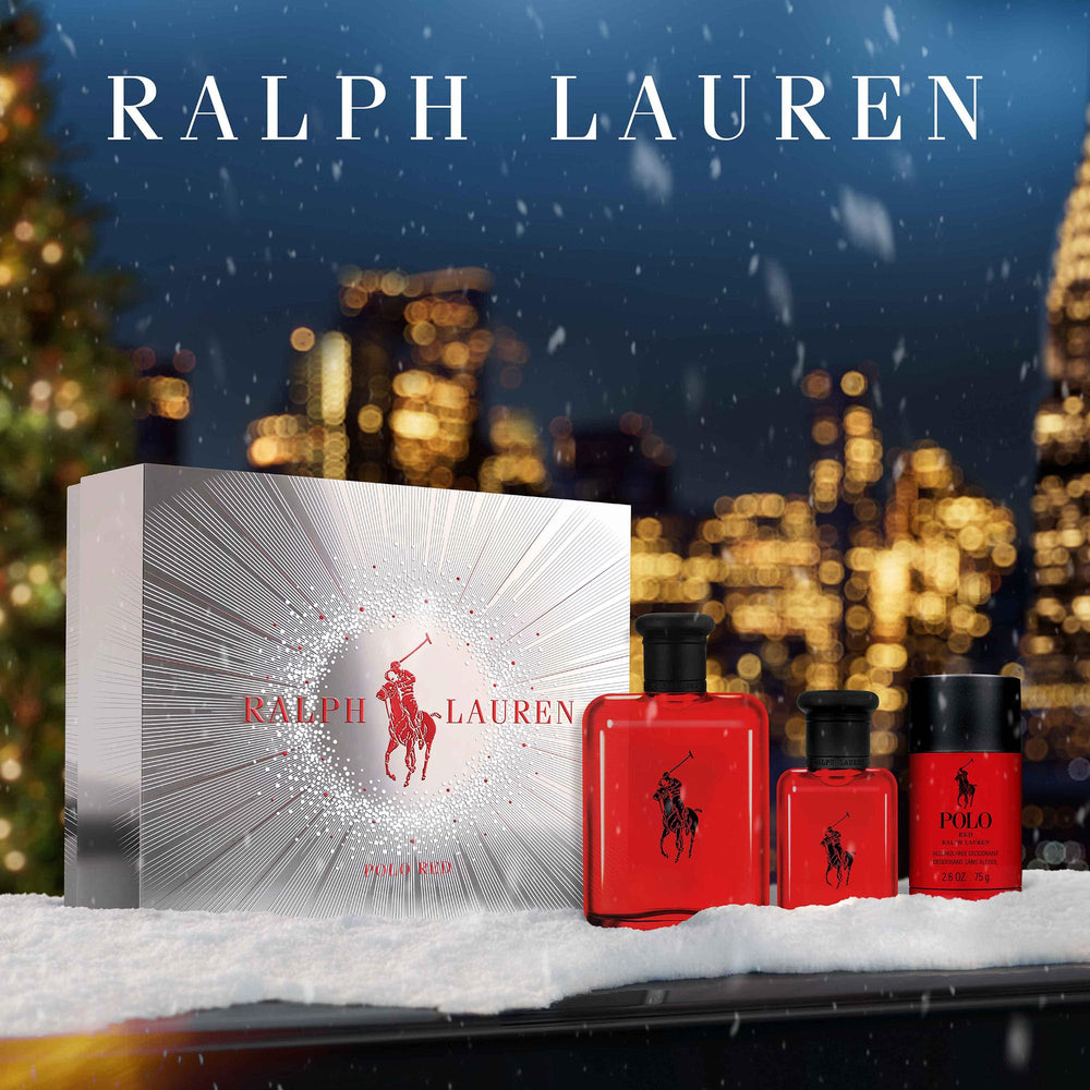 Travel-size Polo Red bottle ready for on-the-go refinement