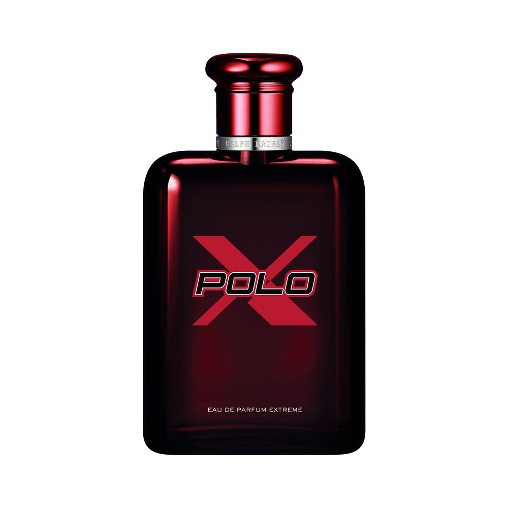 Ralph Lauren Polo Red Extreme bottle front view highlights bold masculine fragrance