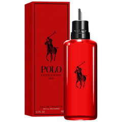 Ralph Lauren Polo Red matte black accents reinforce bold branding.
