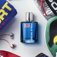 Polo Sport spray mist delivering cooling citrus and mint notes.