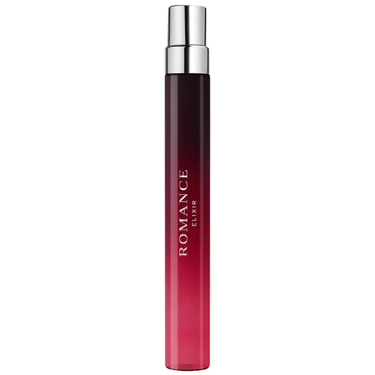 Ralph Lauren Romance Elixir bottle close-up, inviting warm, sensuous evenings.