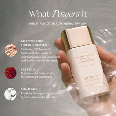 RANAVAT Brightening Mineral Sunscreen applying to the face with zero white cast