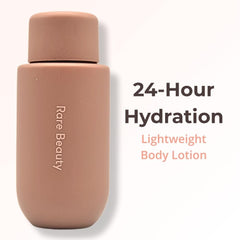 Close-up of Rare Beauty Find Comfort lotion mini texture