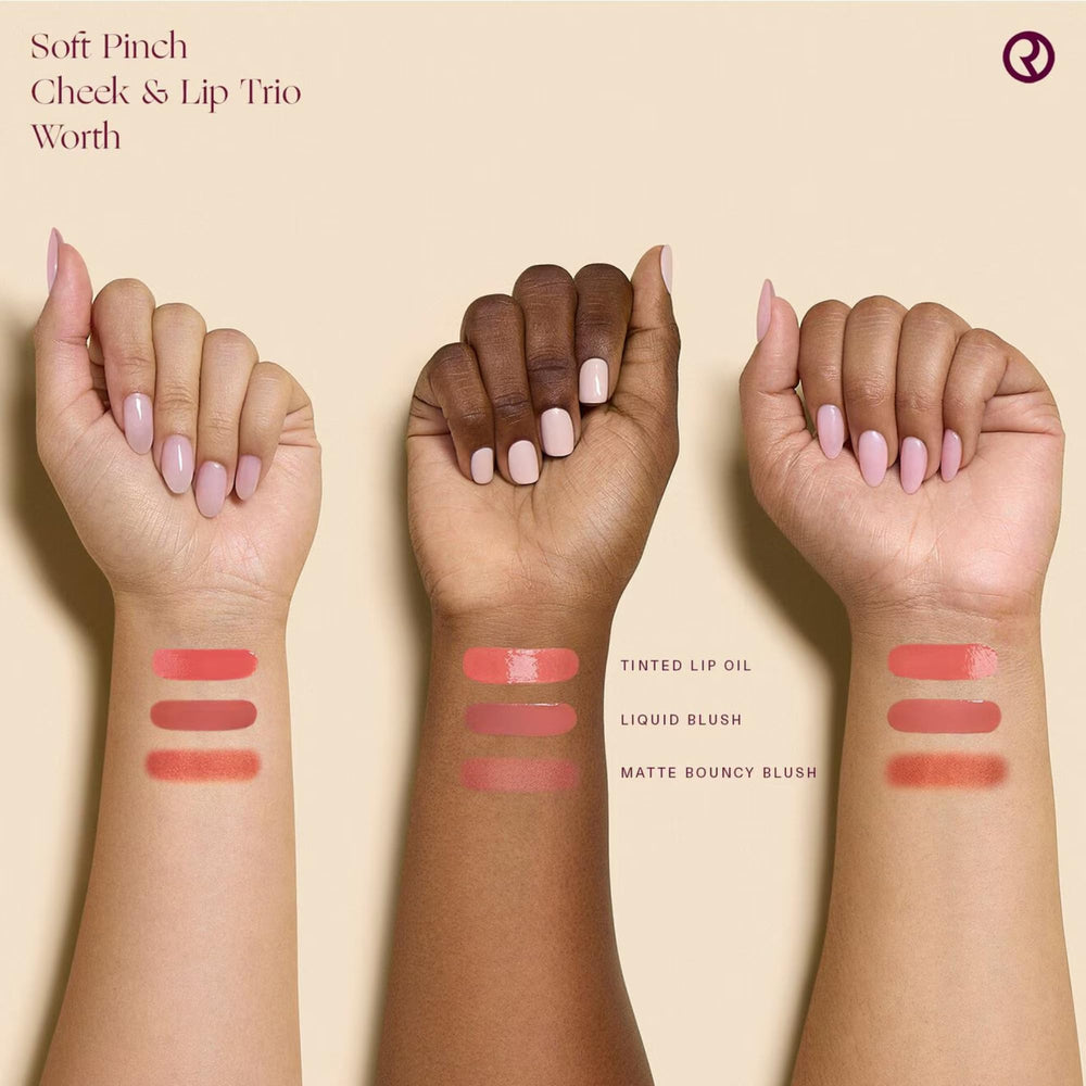 Rare Beauty Soft Pinch Tinted Lip Oil Worth mini provides nourishing shine