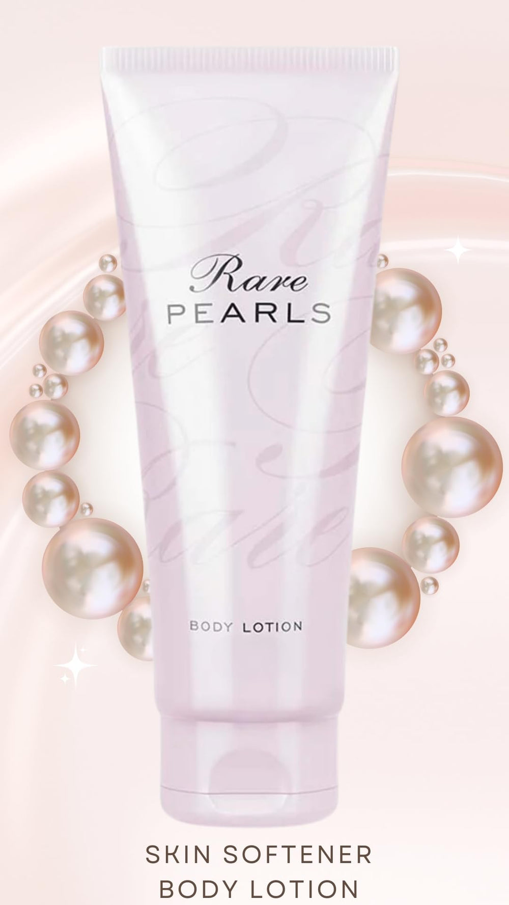 Rare Pearl hydration lotion absorbs quickly with a non-greasy finish.