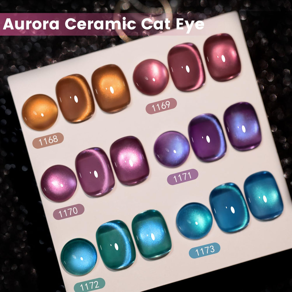 RARJSM Aurora blue cat eye shade bottle delivers cool glow