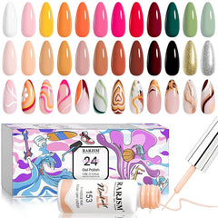 RARJSM gel liner 24 colors bottle for versatile liner art and coloring
