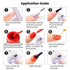Includes 5ml bottles ideal for color exploration and nail art practice