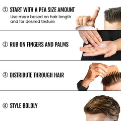 Rascal Deluxe Pomade matte finish ideal for all hair types
