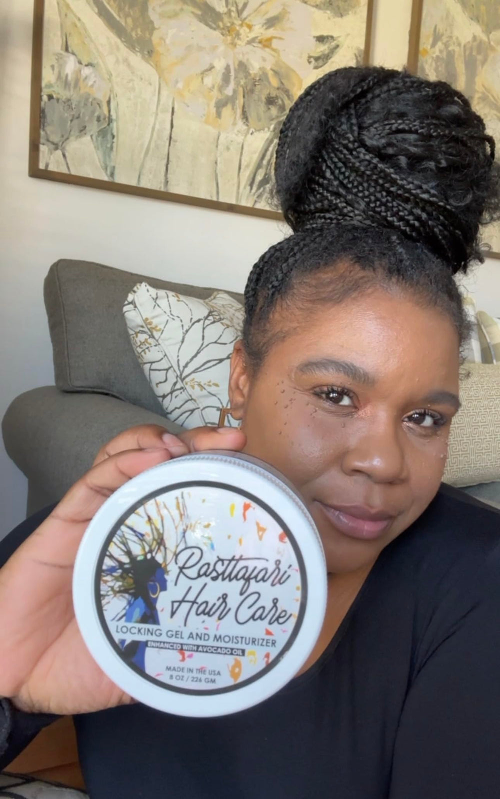 Rasttafari Avocado Oil Moisturizer texture highlights rich conditioning