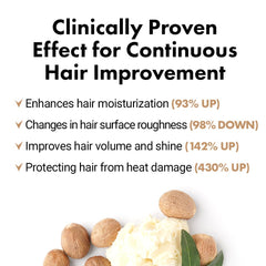 Leave-in hair application by Rated Green demonstrates tangling control and smoothness.