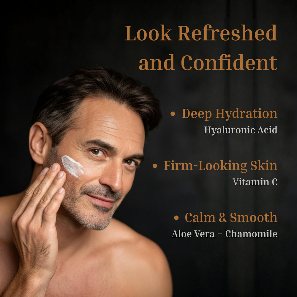 Cream swirl demonstrates smooth texture and fast absorption for comfortable mornings