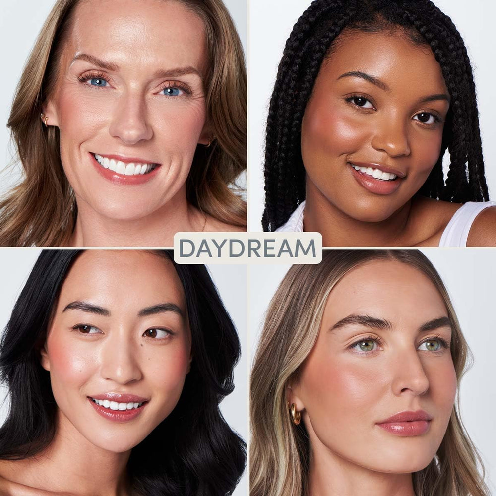 Ravie Beauty close-up of creamy-to-powder texture for a soft finish.