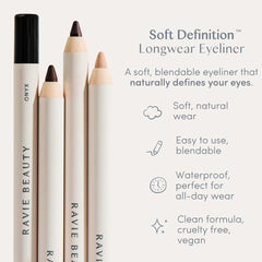 Ravie Beauty Drift cool neutral brown shade for natural definition.