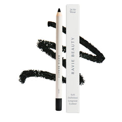 Ravie Beauty Soft Definition Longwear Eyeliner Pencil Black with a soft glide for effortless daily definition.