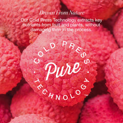Lychee and Sea Salt ingredients label on RAW SUGAR Wave Maker bottle for nourished hair