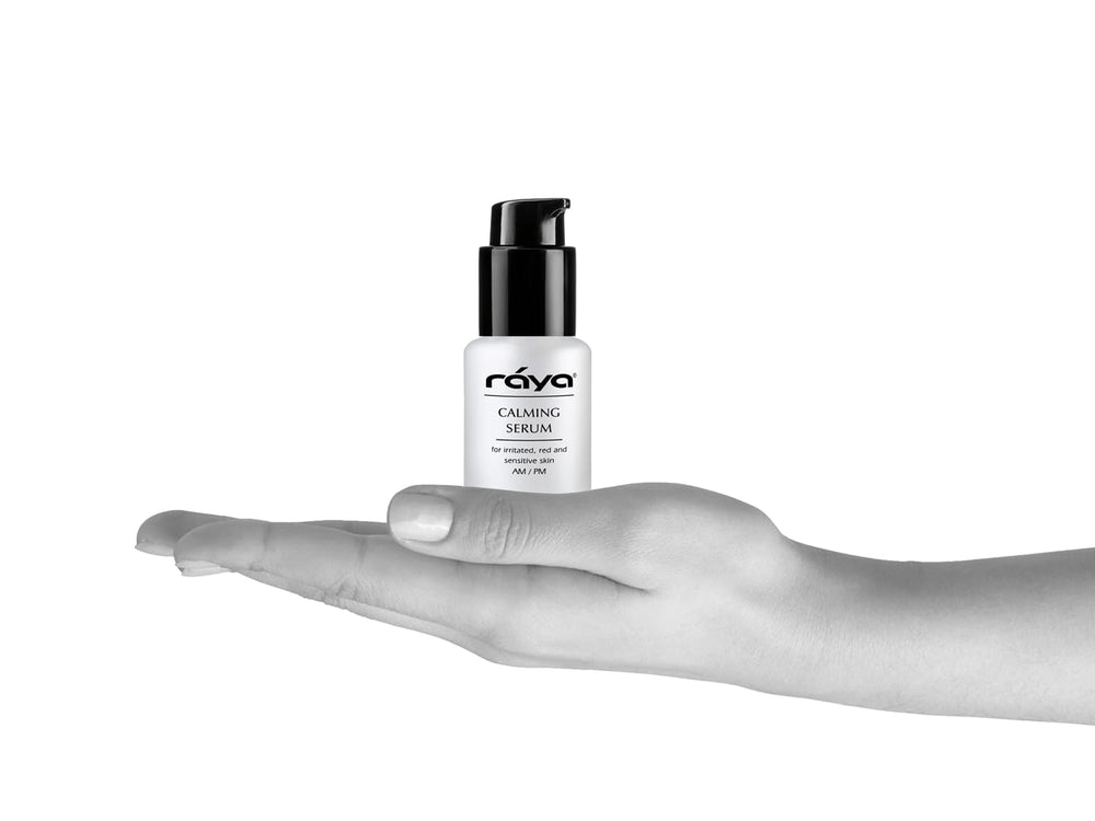 Raya Calming Serum cruelty-free label signals ethical skincare choice