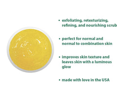 Raya Pineapple Enzyme Scrub featuring pineapple enzymes for exfoliation action