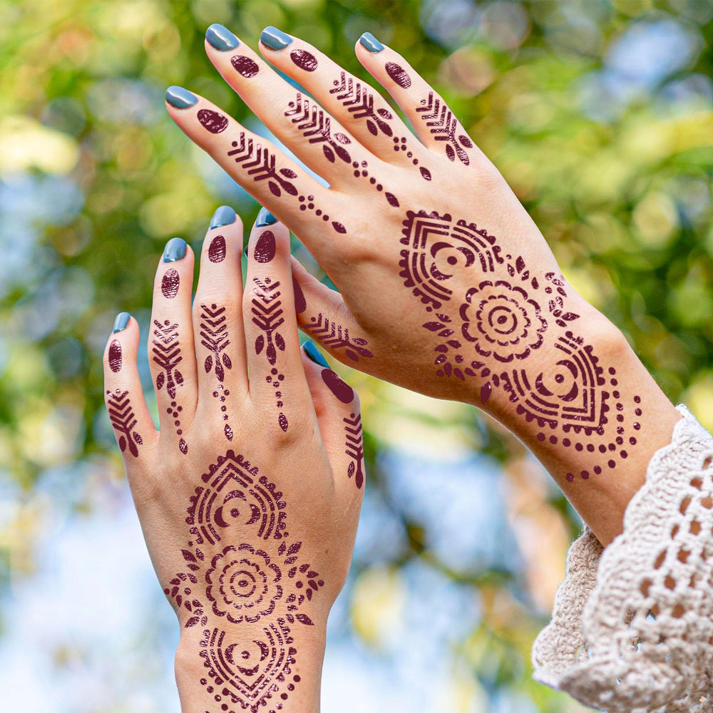 RAZET face and body art stencils for quick designs on skin