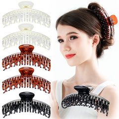 RC ROCHE double claw hair clip close-up showing non-slip grip for thin hair.