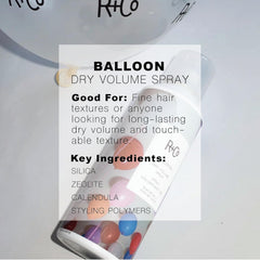 R+Co Balloon travel-size packaging fits on-the-go styling.