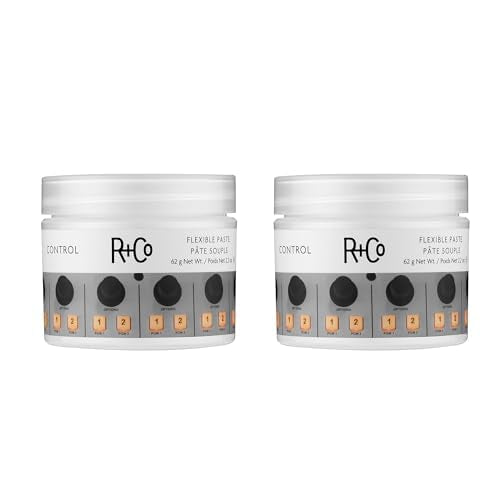 R+Co Control Flexible Paste bottle-front view showing medium hold for versatile styling