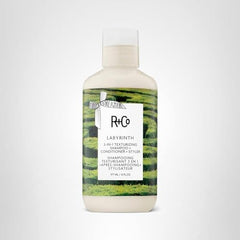 R+Co Labyrinth hair after use showing lifted texture and touchable finish.
