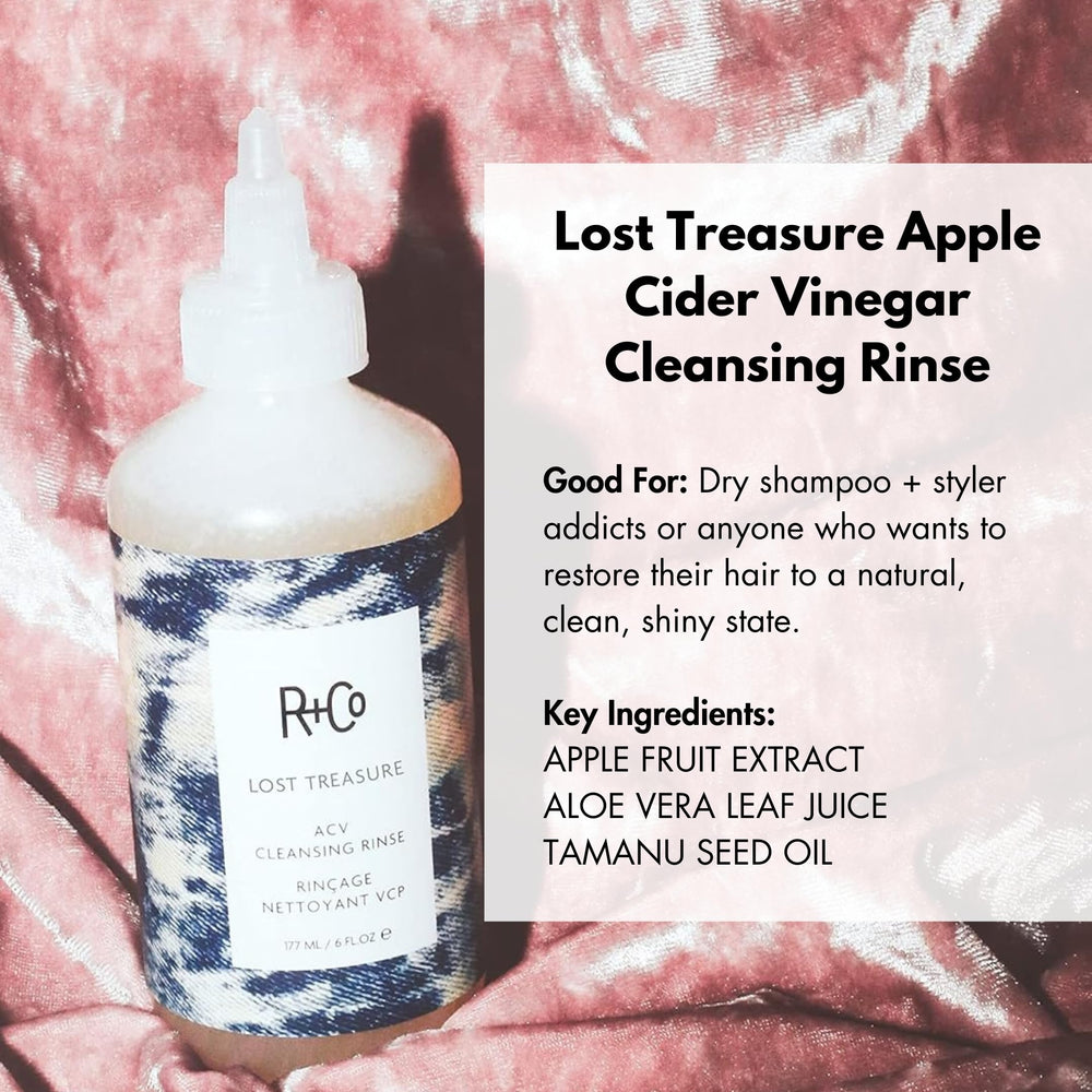 R+Co Lost Treasure foam close-up showing luxurious cleansing texture