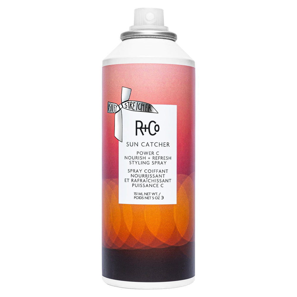R+Co Sun Catcher bottle with pour spout for easy application and protection