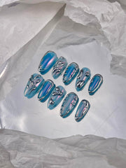 Rdntbeu handmade nail set showcasing precise craftsmanship.