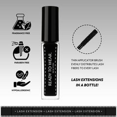 Ready To Wear Lash Extension dramatic before and after look