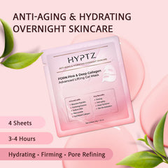 Realori Night routine featuring pink collagen mask for overnight hydration.